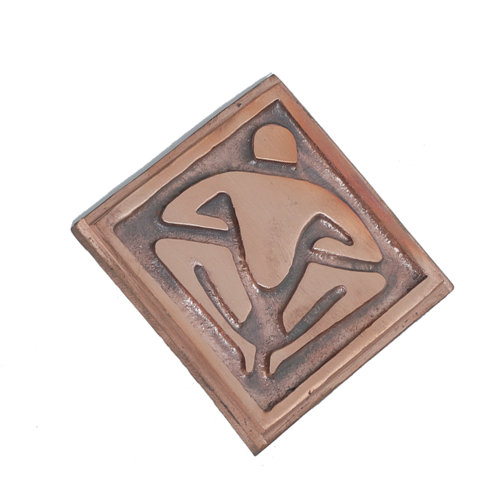 Copper Vastu Purush- 4 × 4 Inches