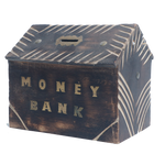 Wood Coin Bank for Kids and Adults