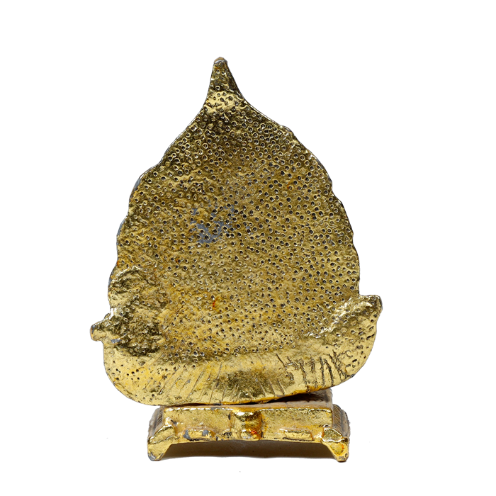 Brass Murti Goddess Lakshmi Ji Is Sitting On The Throne - 5 × 4 Inches | For Pooja Temple | Home Decor And Gifts