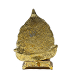 Brass Murti Goddess Lakshmi Ji Is Sitting On The Throne - 5 × 4 Inches | For Pooja Temple | Home Decor And Gifts