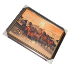 7 Running Vastu Shastr Brown Horse Photo Frame - 32 × 24 Inches | For Home Decor And Gifts