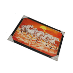7 Running Vastu Shastr White Horse Photo Frame - 20 × 13 Inches | For Home Decor And Gifts
