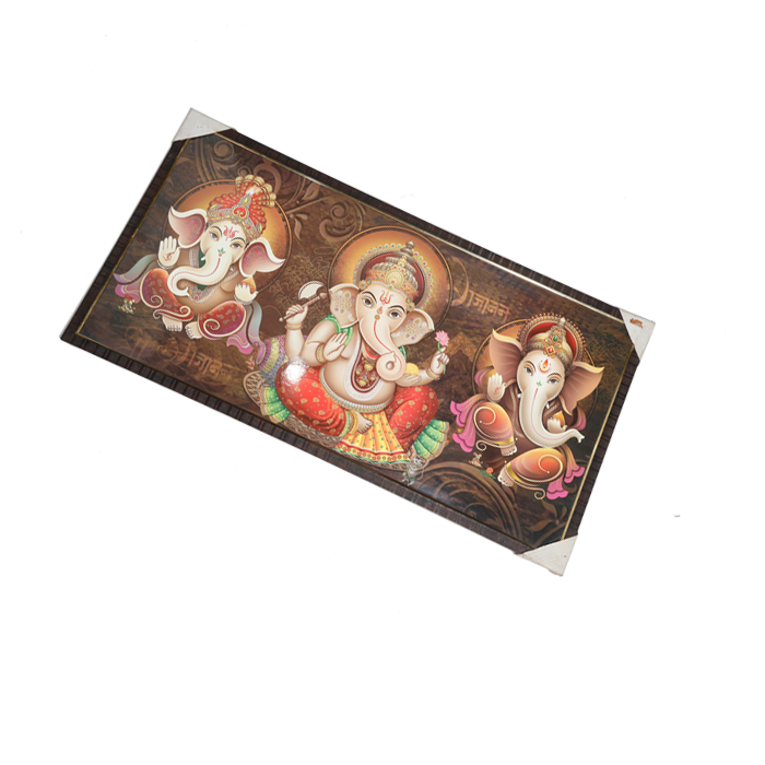 Lord Ganesha Photo Frame - 20 × 40 Inches | For Pooja Temple | Home Decor And Gifts
