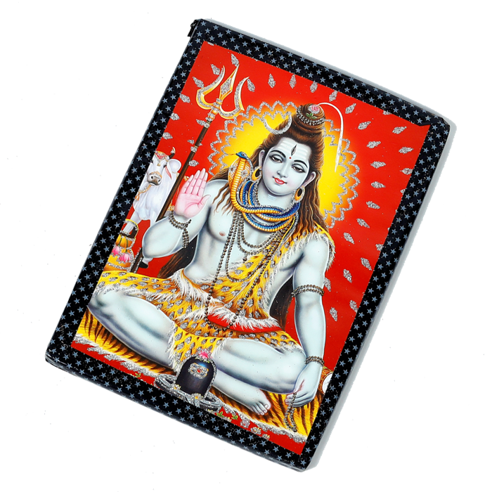 Shiv Ji Photo Frame - 7 x 5 Inches | For Pooja Temple And Home Decor