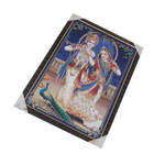Lord Krishan And Goddess Radha Photo Frame - 20 × 13 Inches | For Pooja Temple | Home Decor And Gifts