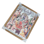 Lord Ram Darbar With Ram, Laxman, Sita And Hanuman Photo Frame - 20 × 26 Inches | For Pooja Temple | Home Decor And GIfts