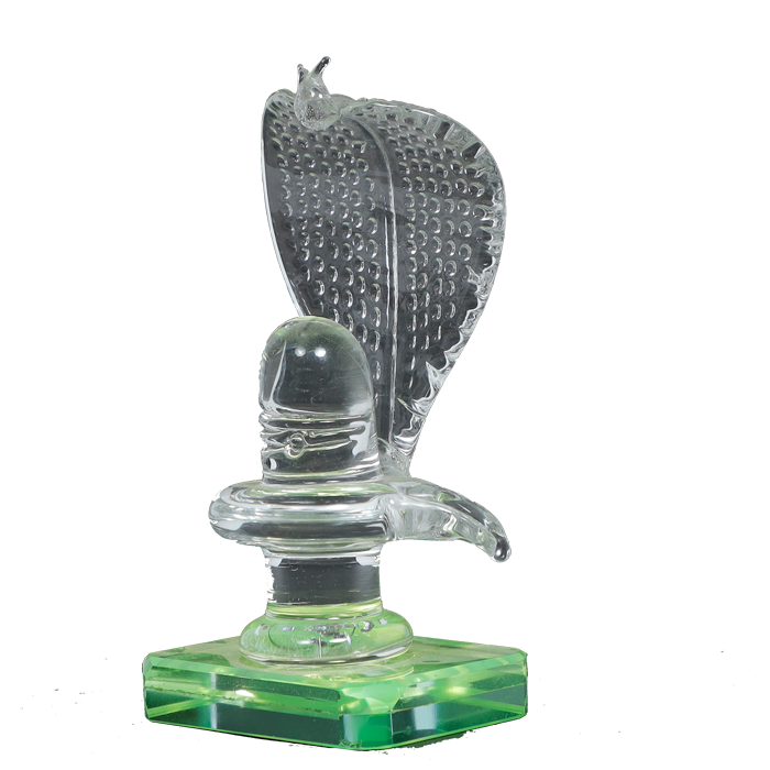 Handcrafted Glass Shiva Lingam Shiv Ling Idol
