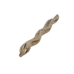 brass snake pendant - 3 × 1 Inches