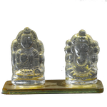 yellow Laxmi Ganesh - 3 × 4 Inches