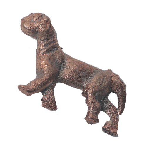 COCKER SPANIEL DOG Figurine Statue Cast Iron Rustic Brown - 2× 1 Inches