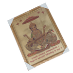 Goddess Saraswati Mata Sitting on Swan Photo Frame - 17 × 13 Inches | For Pooja Temple | Home Decor And GIfts