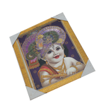 Lord Krishna With Fluite Photo Frame - 12 × 10 Inches | For Pooja Temple | Home Decor And Gifts