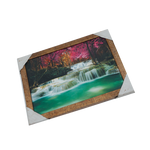 Forest Waterfall Pink Tree Beauty Photo Frame - 9 × 13 Inches | For Home Decor And Gifts