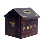 Wood Coin Bank for Kids and Adults