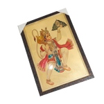 Hanuman Ji Holding A Mountain On His Hand Photo Frame - 20 × 17 Inches | For Pooja Temple | Home Decor And Gifts
