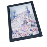 Diamond Painting Peacock Photo Frame - 14 × 20 Inches | For Home Decor And Gifts