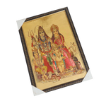 Lord Shiva Family Photo Frame - 25 × 17 Inches | For Pooja Temple | Home Decor And Gifts