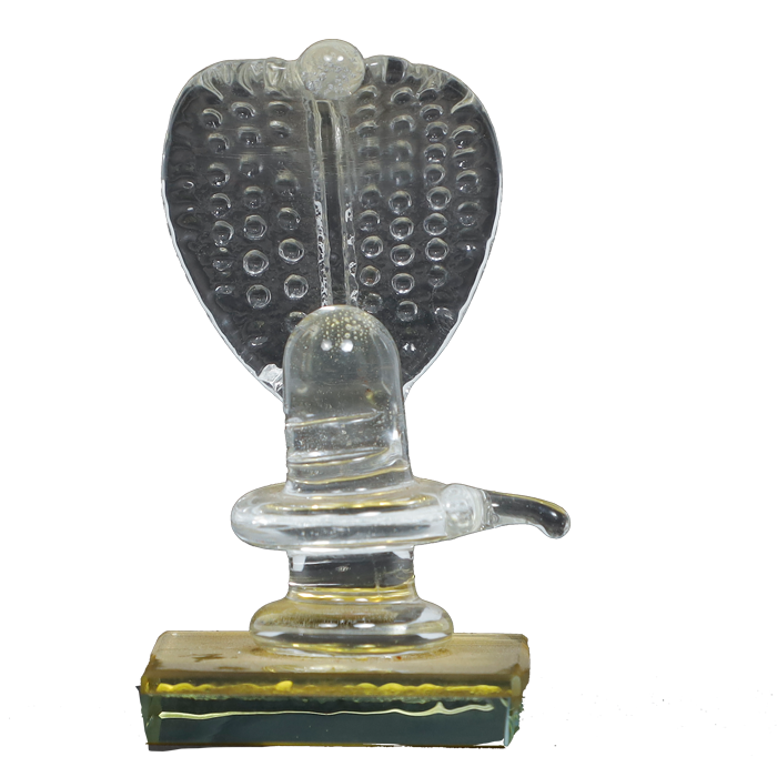 Handcrafted Glass Shiva Lingam Shiv Ling Idol for Daily Pooja and Home Decor