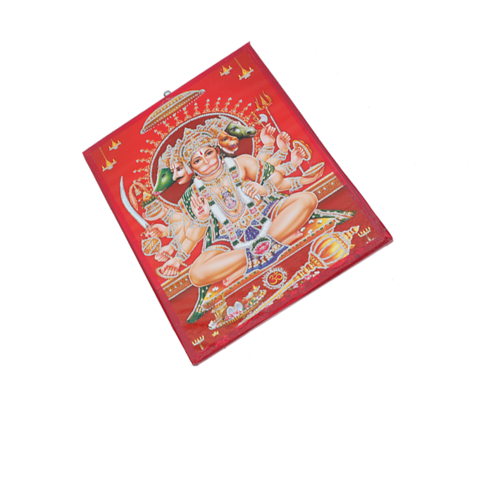 Lord Punch Mukhi Hanuman Photo Frame - 12 x 8 Inches | For Pooja Temple | Home Decor And Gifts