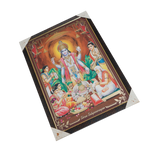Shree Satyanarayan Bhagwan Photo Frame - 20 × 13 Inches | For Pooja Temple | Home Decor And Gifts