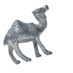 Polished Aluminium Camel Statue - 3 × 4 Inches
