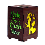 Arton Led Starlight Wooden Night Lamp - 6 × 4 Inches | Gift For Bride And Home Decor