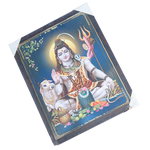 Lord Shiva Shankar Bholenath Photo Frame - 17 × 13 Inches | For Pooja Temple | Home Decor And Gifts