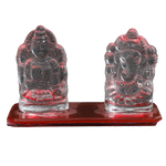Red Laxmi Ganesh - 3 × 4 Inches
