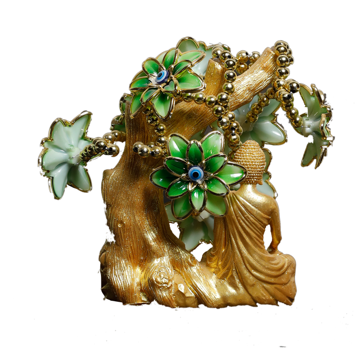 Golden Evil Eye Tree Buddha