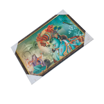 Goddess Radha And Lord Krishan Photo Frame - 20 × 13 Inches | For Pooja Temple | Home Decor And Gifts