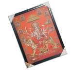 Goddess Shera Wali Mata Is Sitting On A Lion Photo Frame - 26 × 20 Inches | For Pooja Temple | Home Decor And Gifts