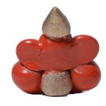 Craftam Polyresin Orange Ganesha Statue for Car Dashboard God Ganesh- 2.5 × 2 Inches