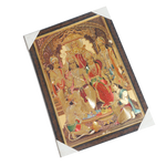 Lord Ram Darbar With Ram, Laxman, Sita And Hanuman Photo Frame - 25 × 17 Inches | For Pooja Temple | Home Decor And GIfts