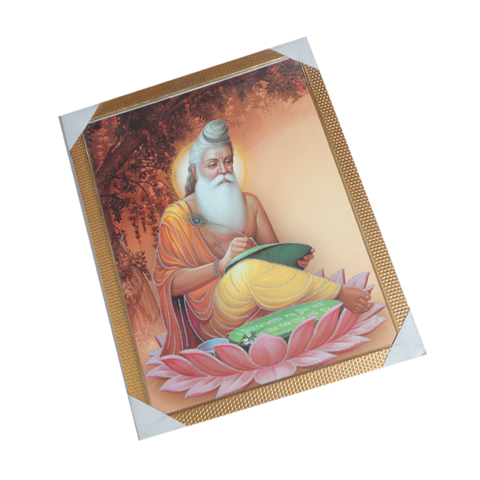 Maharishi Valmiki Ji Photo Frame - 20 × 26 Inches | For Pooja Temple | Home Decor And Gifts