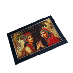 Lord Krishan And Goddess Radha Photo Frame - 14 × 20 Inches | For Pooja Temple | Home Decor And Gifts