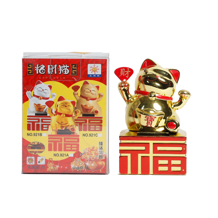 FIOTOK Maneki Neko, Lucky Fortune Cat, Japanese Lucky Cat - 5 × 3 Inches