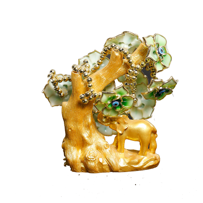 Rooster Bejeweled Peach Blossom Animal