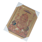 Lord Ganesha Photo Frame - 11 × 10 Inches | For Pooja Temple | Home Decor And Gifts
