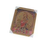 Goddess Durga Mata Is Sitting On The Lion Photo Frame - 17× 13 Inches | For Pooja Temple | Home Decor And Gifts