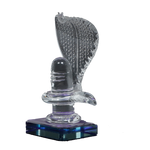 Handcrafted Glass Shiva Lingam Shiv Ling Idol - 4 × 2 Inches