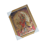 Goddess Durga Mata Is Sitting On The Lion Photo Frame - 13 × 10 Inches | For Pooja Temple | Home Decor And Gifts