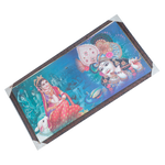 Lord Krishna And Goddess Radha Photo Frame - 20 × 40 Inches | For Pooja Temple | Home Decor And Gifts