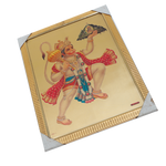 Lord Hanuman Holding A Mountain In His hand Photo Frame - 17 x 13 Inches | For Pooja Temple | Home Decor And Gifts