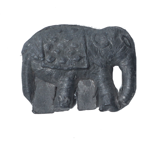 Green Granite Stone Elephant- 1 × 1 Inches