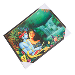 Lord Krishan And Goddess Radha Photo Frame - 19 × 25 Inches | For Pooja Temple | Home Decor And Gifts