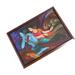 Lord Krishan And Goddess Radha Photo Frame - 30 × 22 Inches | For Pooja Temple | Home Decor And Gifts