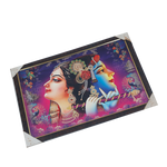 Lord Krishan And Goddess Radha Photo Frame - 20 × 13 Inches | For Pooja Temple | Home Decor And Gifts