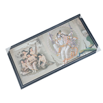 Lord Krishna And Goddess Radha Are Swinging Photo Frame - 20 × 40 Inches | For Pooja Temple | Home Decor And Gifts