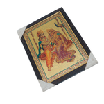 Goddess Radha And Lord Krishan Are Swinging Together Photo Frame - 9 × 13 Inches | For Pooja Temple | Home Decor And Gifts