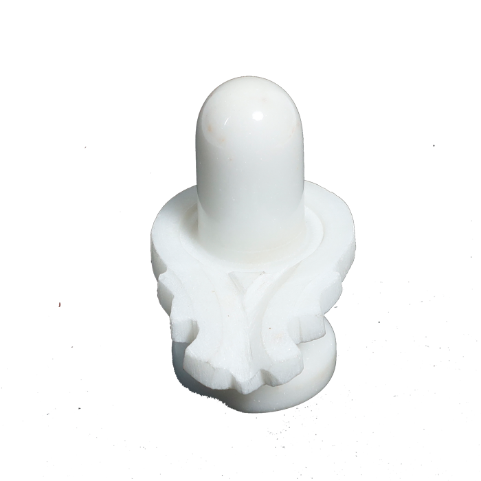 Shivling White -4 × 4 Inches